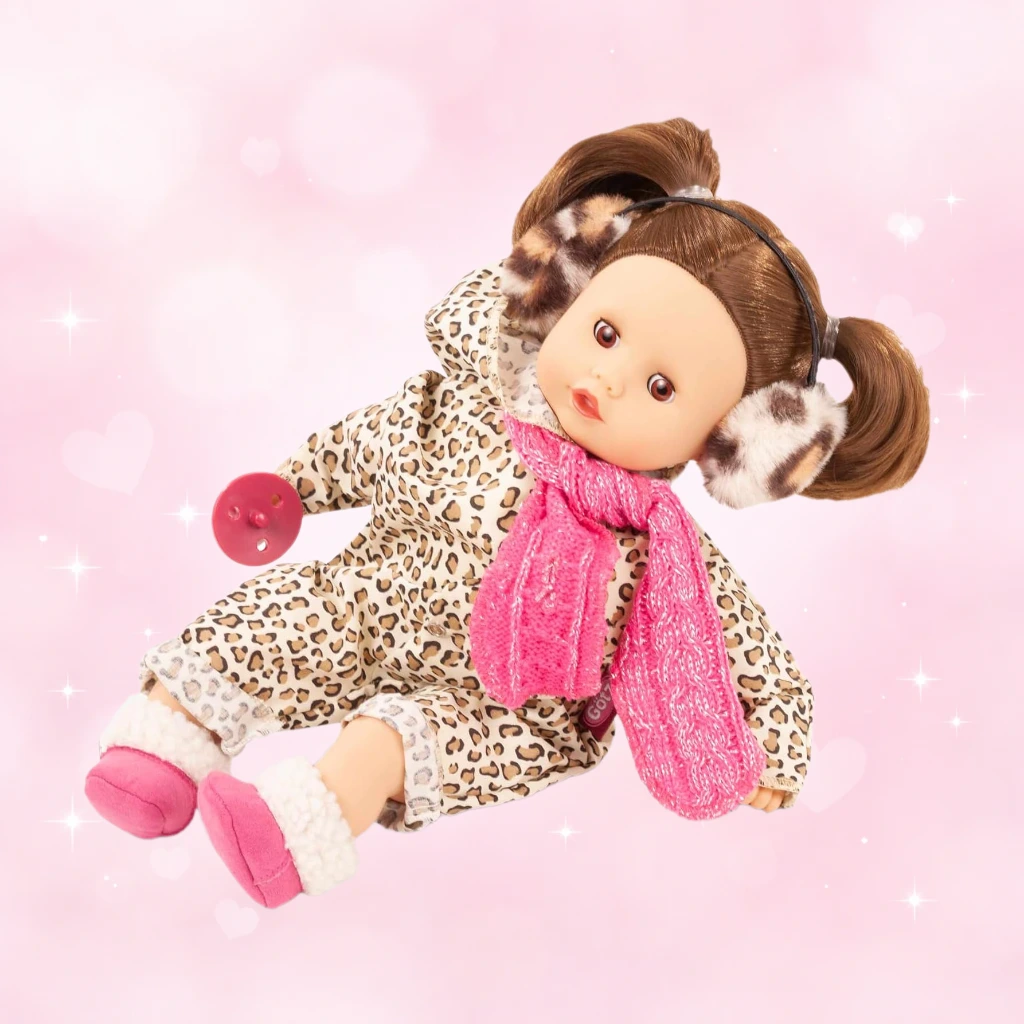 Gotz 2420960 Muffin Cats- 13" Tall Baby Doll with Brown Hair and Brown Sleeping Eyes